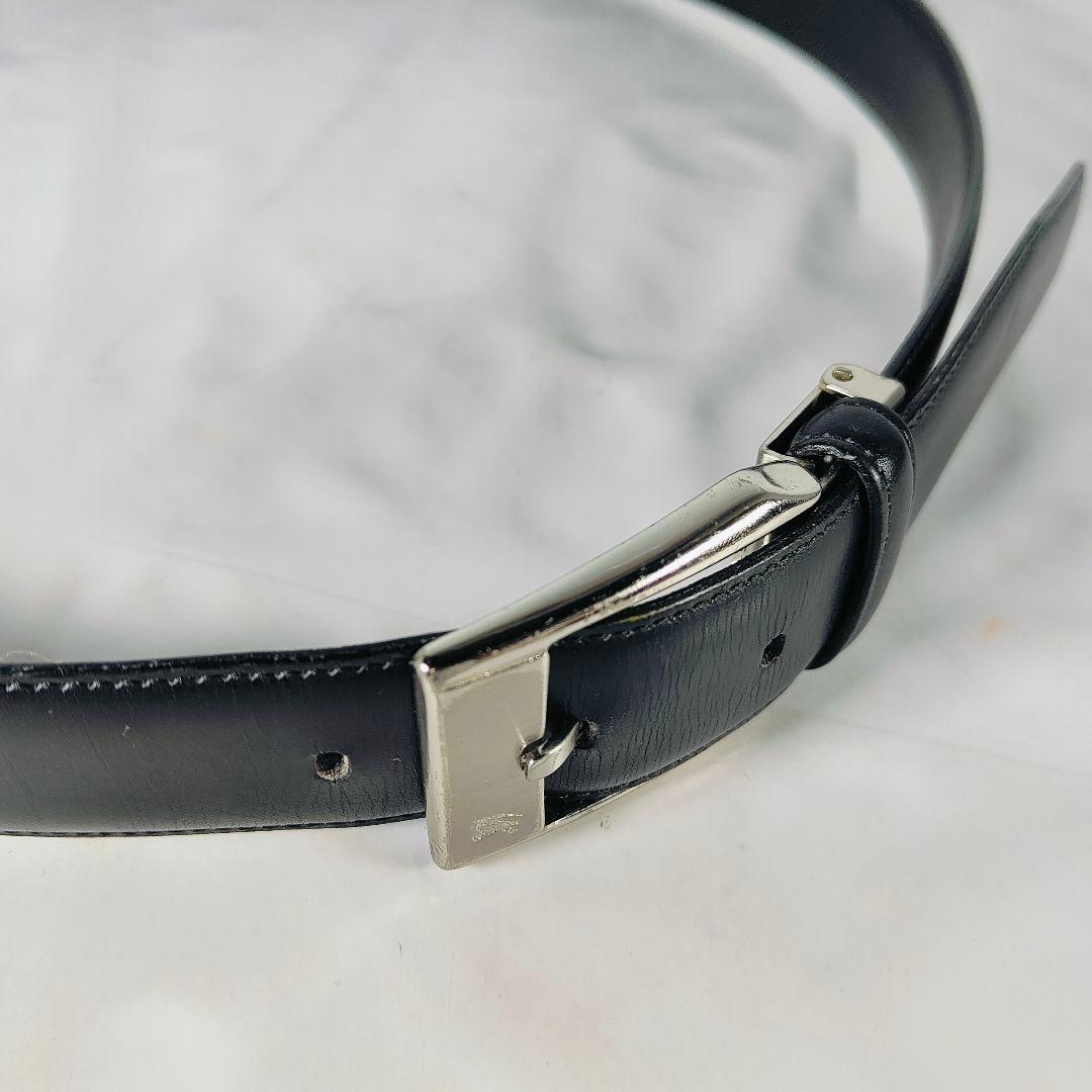 【高級ヴィンテージ】オールドバーバリー 極上エイジングドレスベルト　艶本革正規品