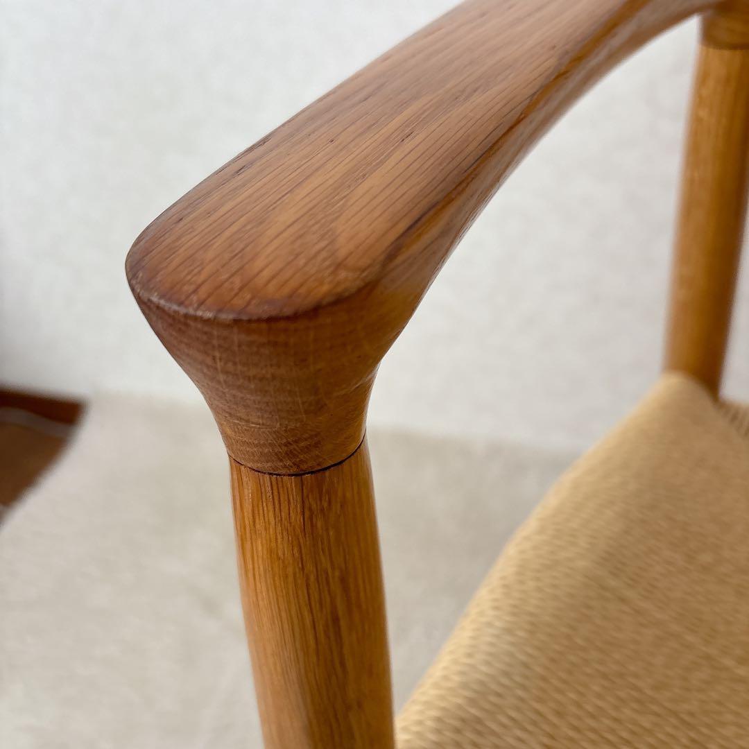 激人気】MUJI 無印良品 オーク材 ペーパーコード アームチェア