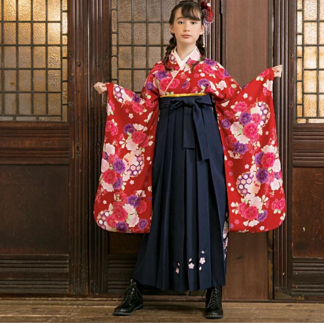卒業式 アリサナ☆袴セット160美品 髪飾り付き