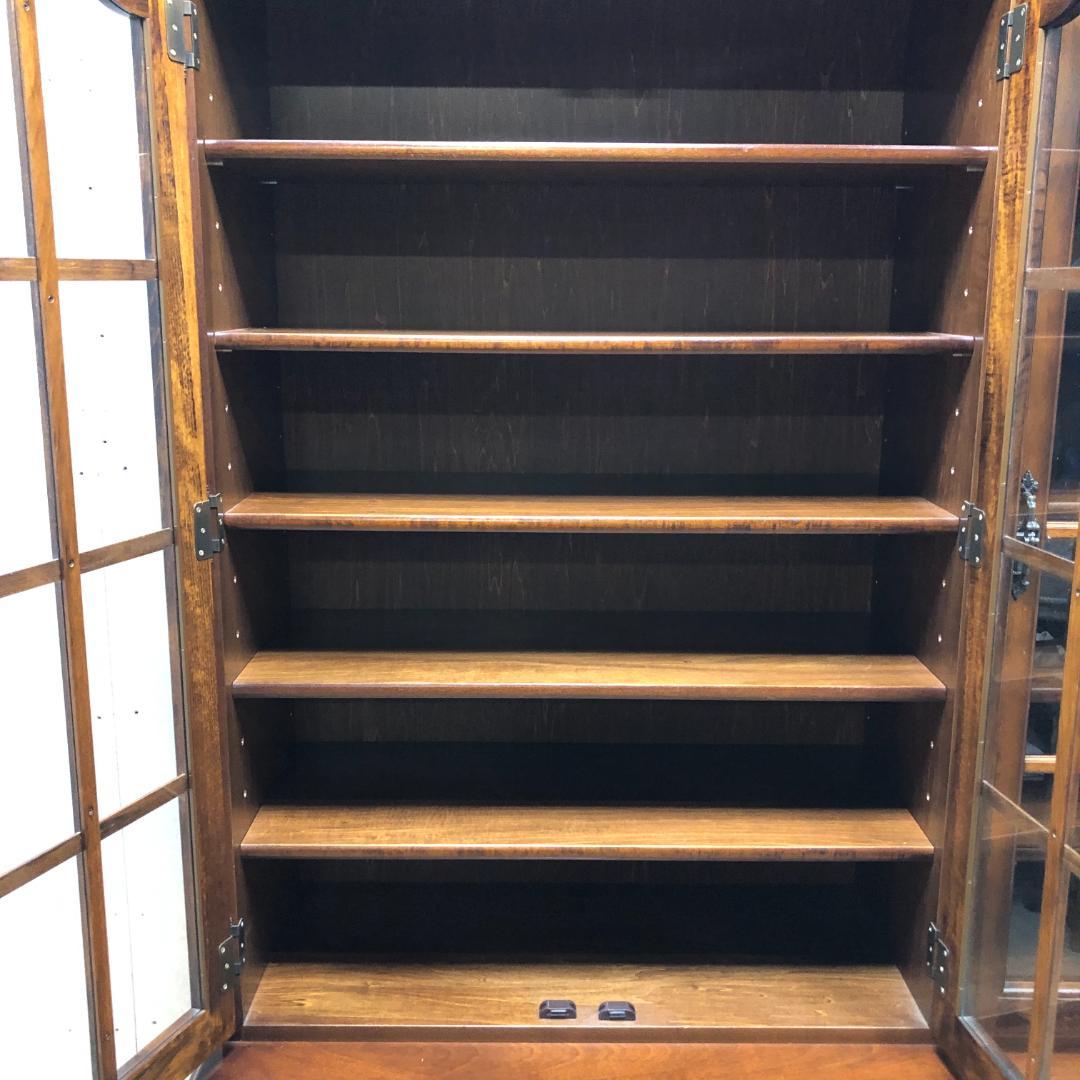 【古家具】カリモク家具 コロニアル ヴィンテージ 食器棚　750709-9