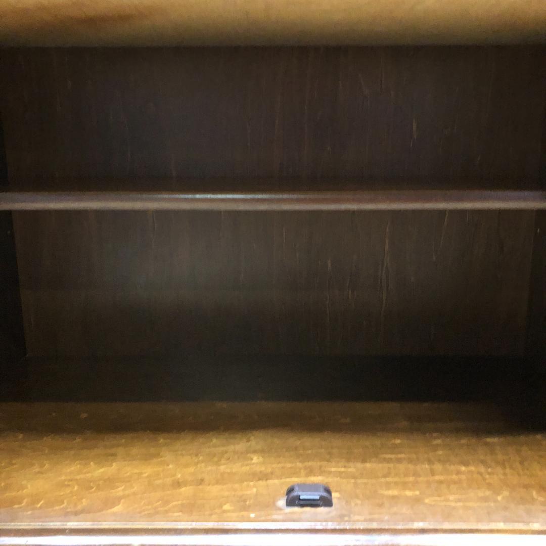 【古家具】カリモク家具 コロニアル ヴィンテージ 食器棚　750709-9