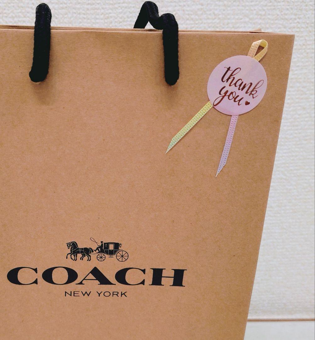 新品未使用品 COACH コーチ 二つ折り財布 ブラック CJ883 Cロゴ