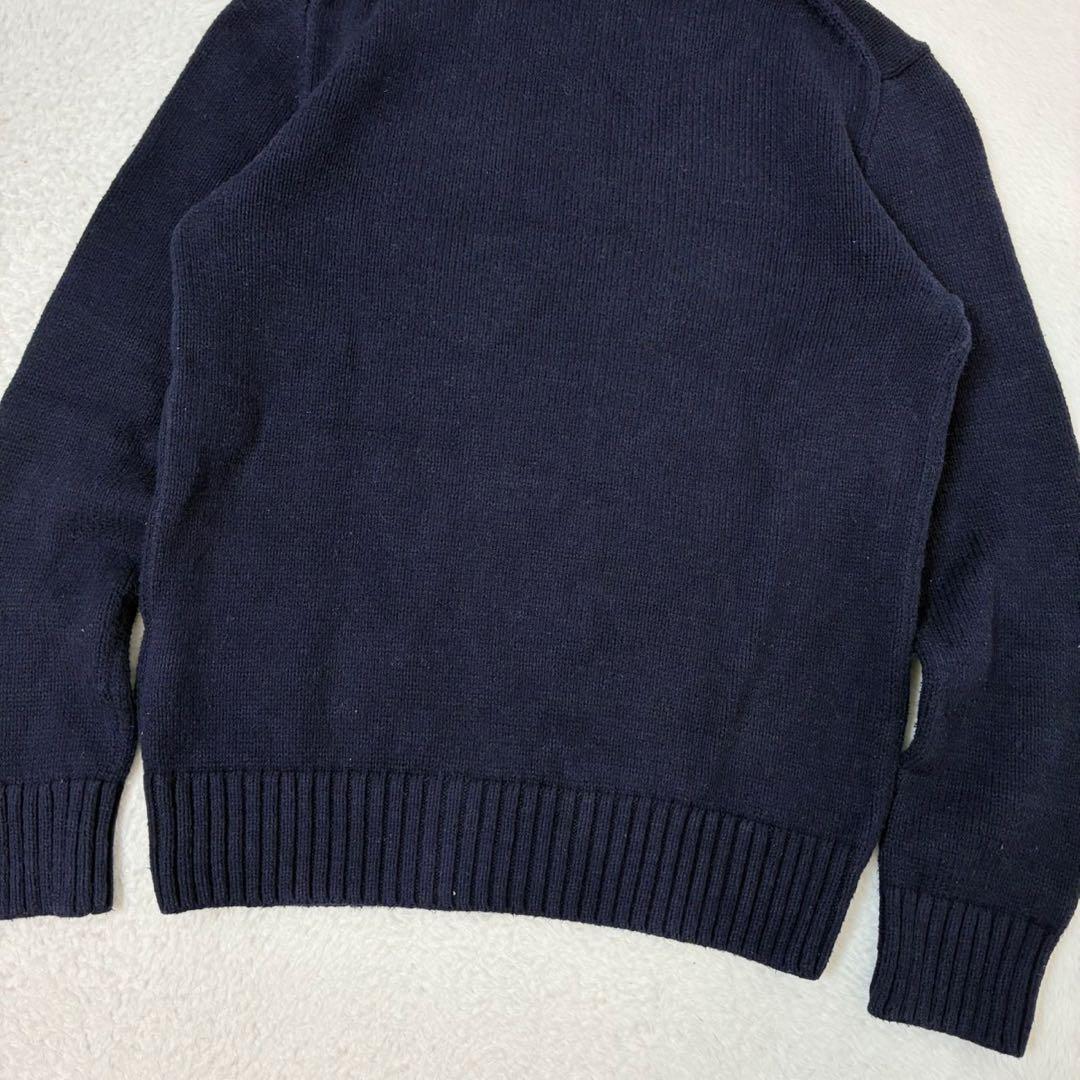 ポロラルフローレン　ニット　長袖　ネイビー　ポロベア　レディースXSサイズ相当