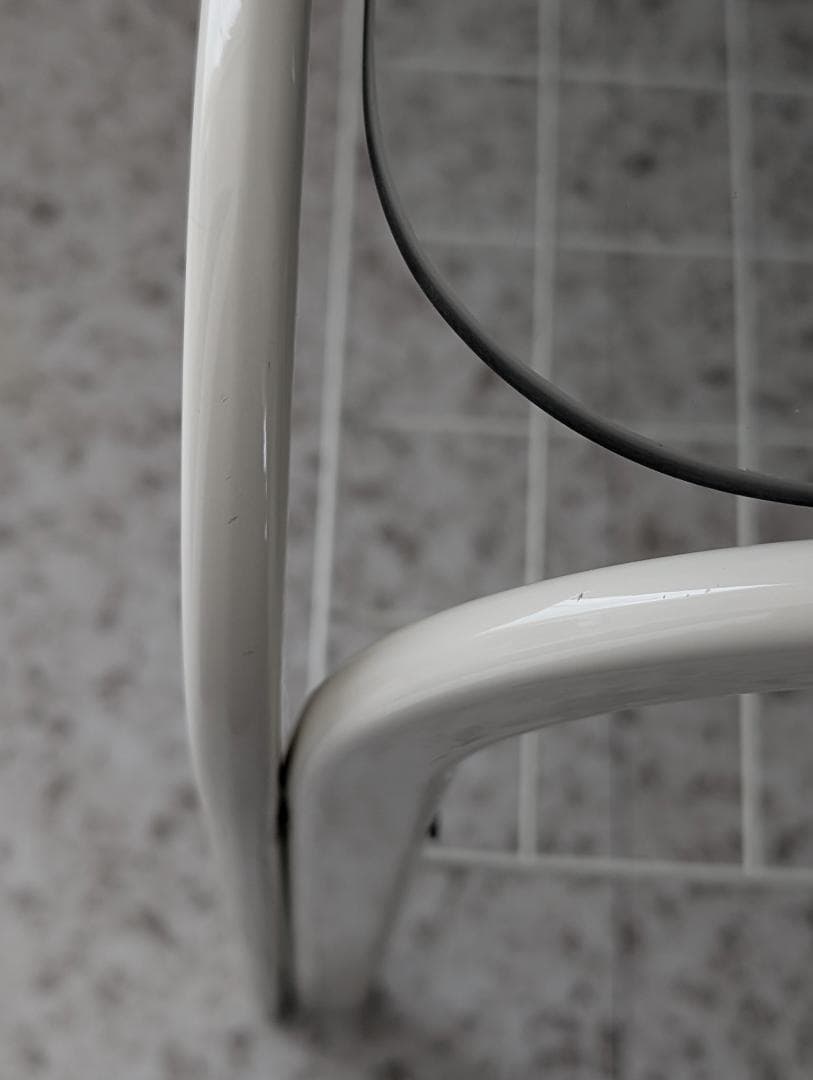 90s ビンテージ メタルフレーム ガラス センターテーブル スペースエイジ