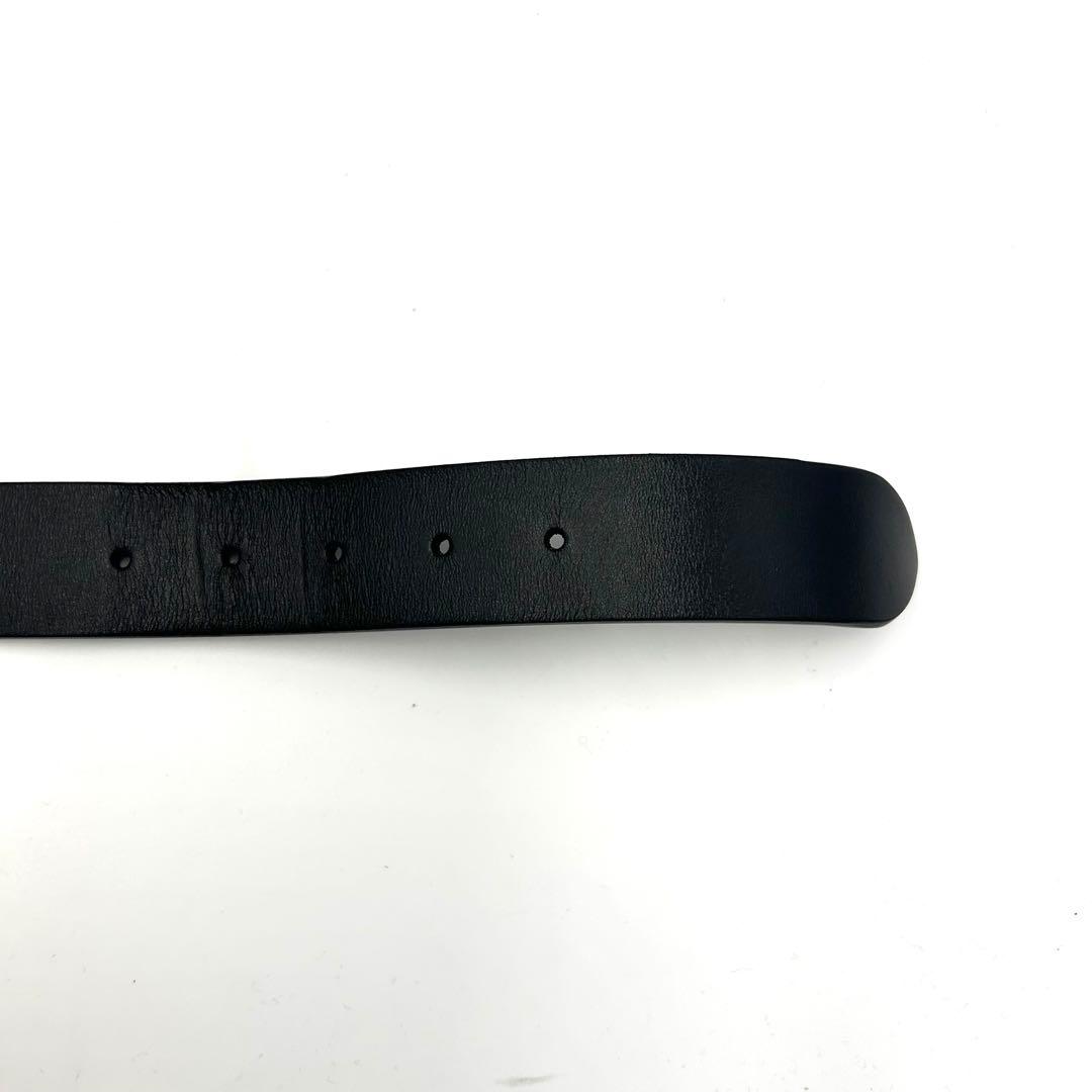 CELINE セリーヌ ウエスタンベルト ロゴ レザー ブラック