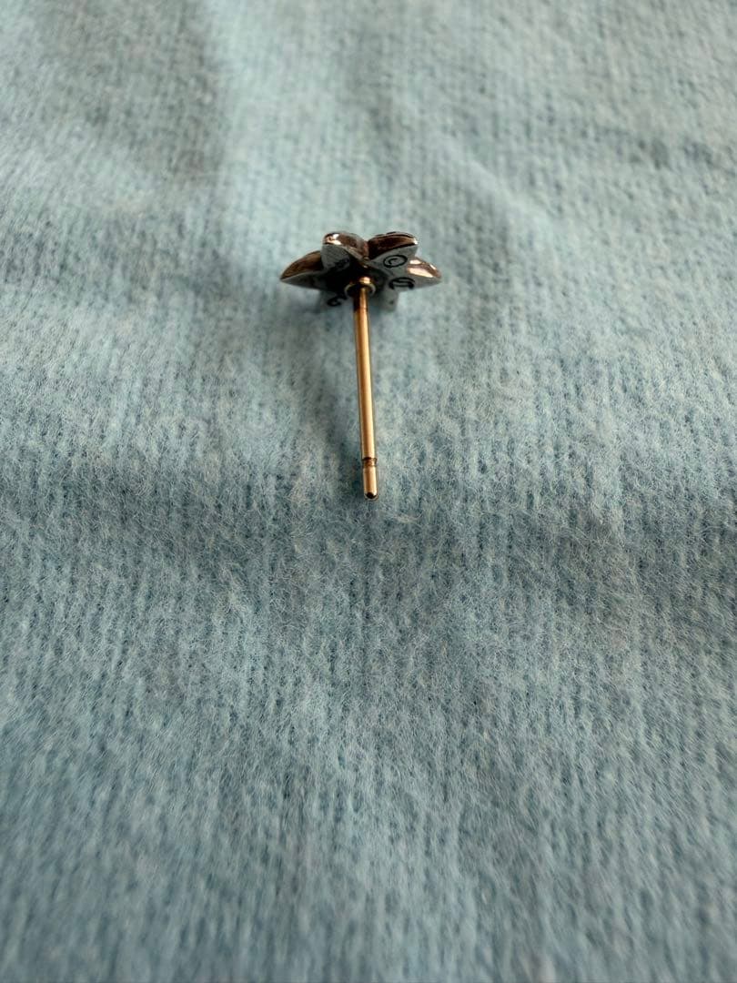 シルバー 花形 ピアス 片耳用