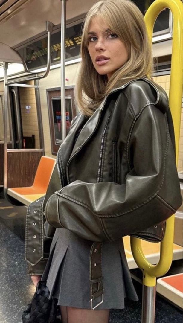 最終値引Zara Leather Jacket (XS)レザー ライダース