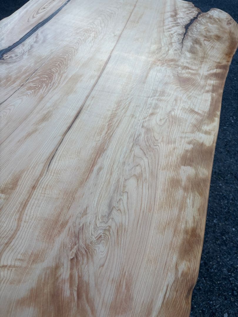 木曽檜　1枚板　杢、レジン