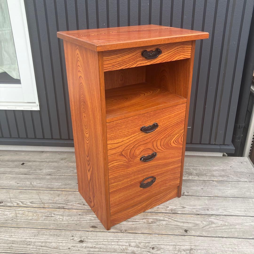 昭和レトロ 木製コールキャビネット 和風電話台 飾り棚 古家具 ビンテージ