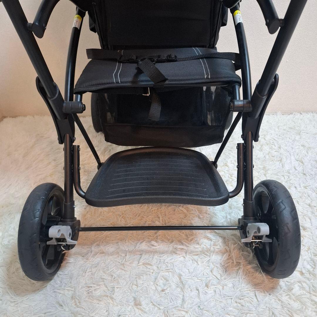 【美品】Nebio 2人乗り ベビーカー 軽量 折りたたみ アミティエ