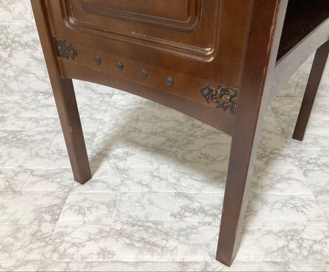 【希少品 送料込】オールドカリモク ライティングビューロー 収納棚 ヴィンテージ