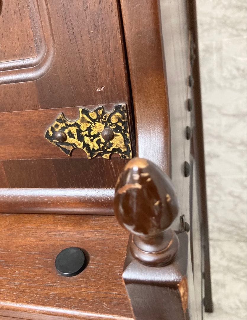 【希少品 送料込】オールドカリモク ライティングビューロー 収納棚 ヴィンテージ