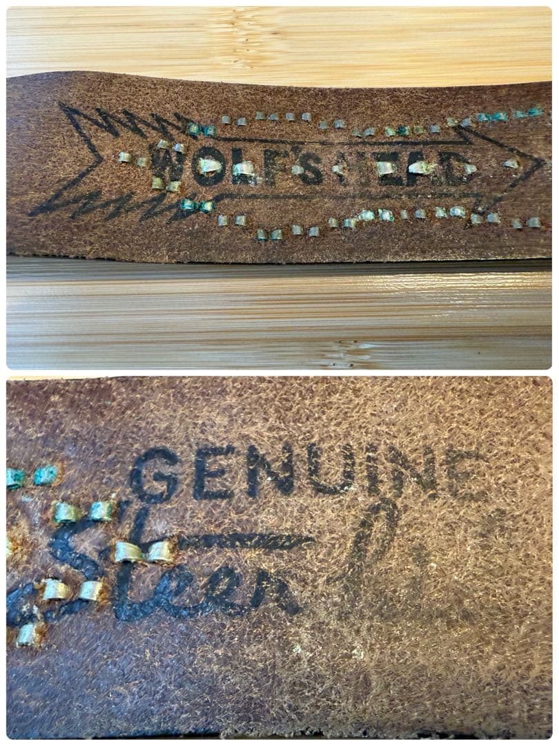 超レア‼️⭐️ウルフズヘッド⭐️マルチカラーストーン⭐️シルバースタッズベルト