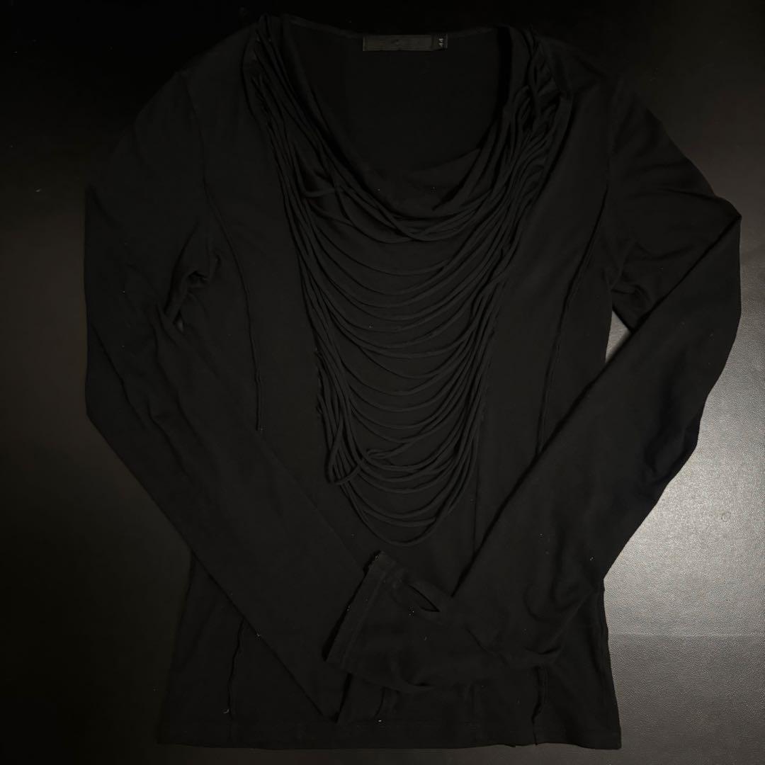 トップス [FUGA] drape race long T size44