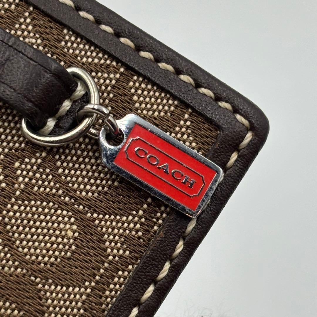 COACH キーホルダー　バッグチャーム　手帳型　フォトフレーム　キーリング