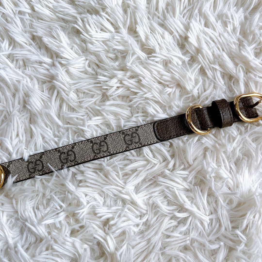 極美品✨GUCCI 犬用首輪　GG柄　インターロッキング　リード わんちゃん
