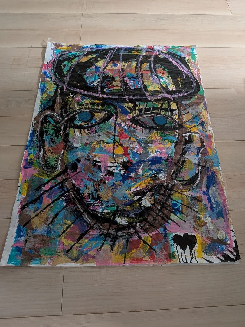 「配達」 絵画　アート