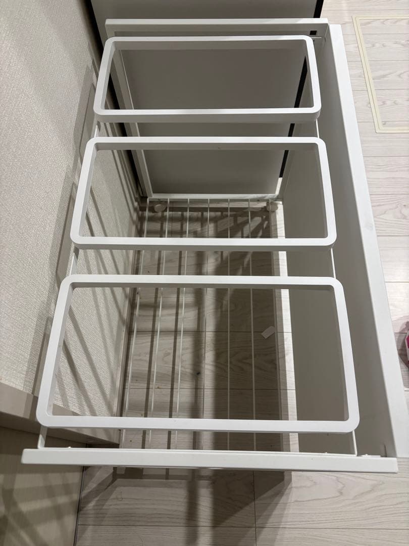 山崎実業　目隠し 分別 ダストワゴン 45L 3分別 ホワイト