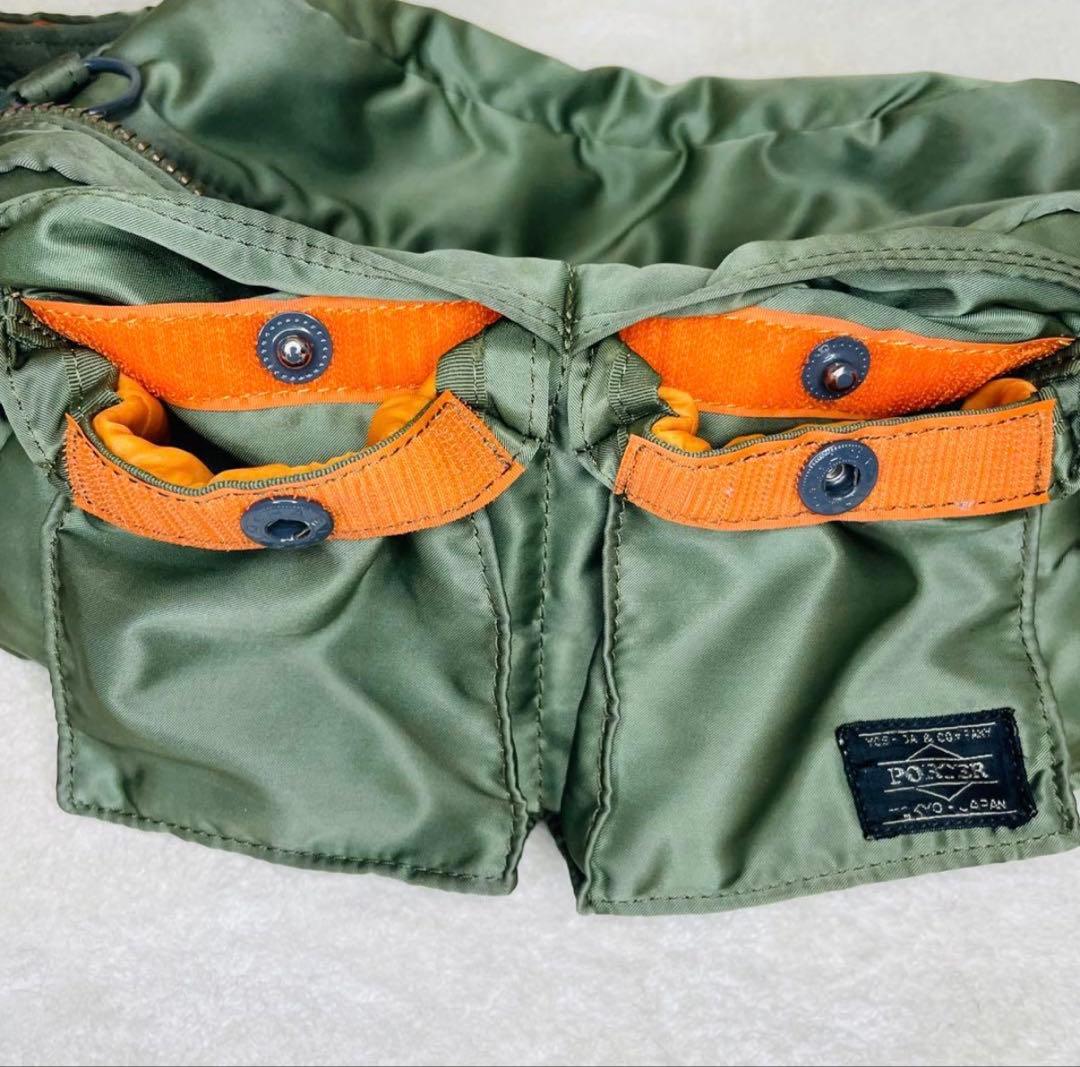 ポーター タンカー 2wayウエストバッグ ショルダー セージグリーン