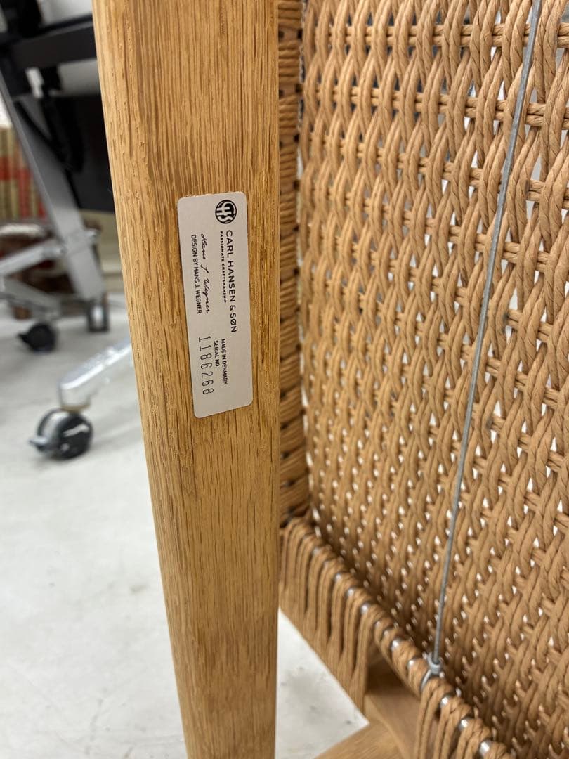 CH25 ラウンジチェア オーク ソープ仕上げ ナチュラルペーパーコード