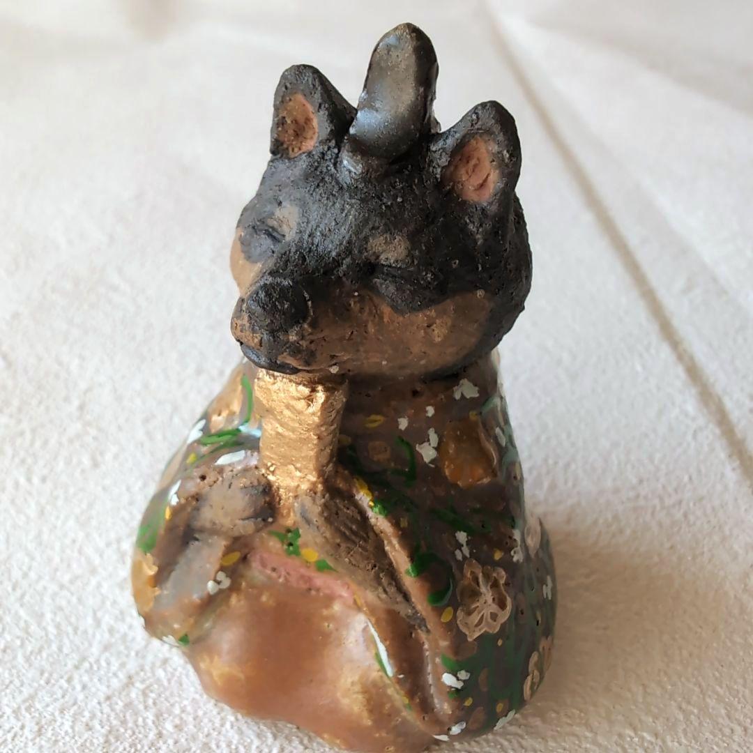 柴犬の雛人形2 陶器製 伝統的スタイル