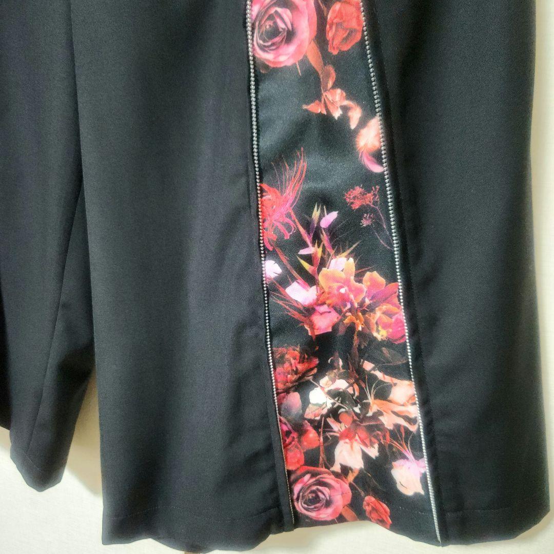 CIVARIZE Detectフラワー柄マチ付きZIPワイドパンツ