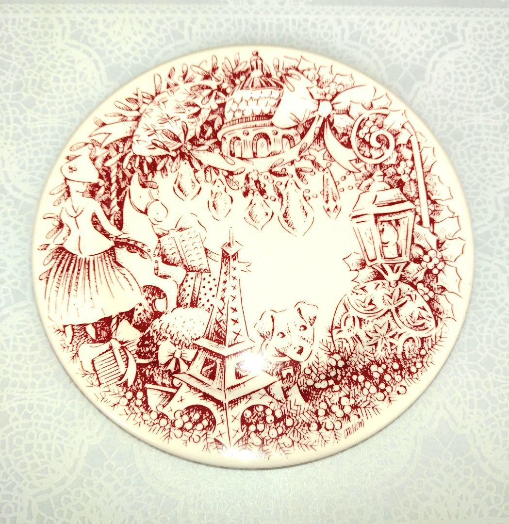 Gien 2015年製 プレート 皿　クリスマス　ノエル