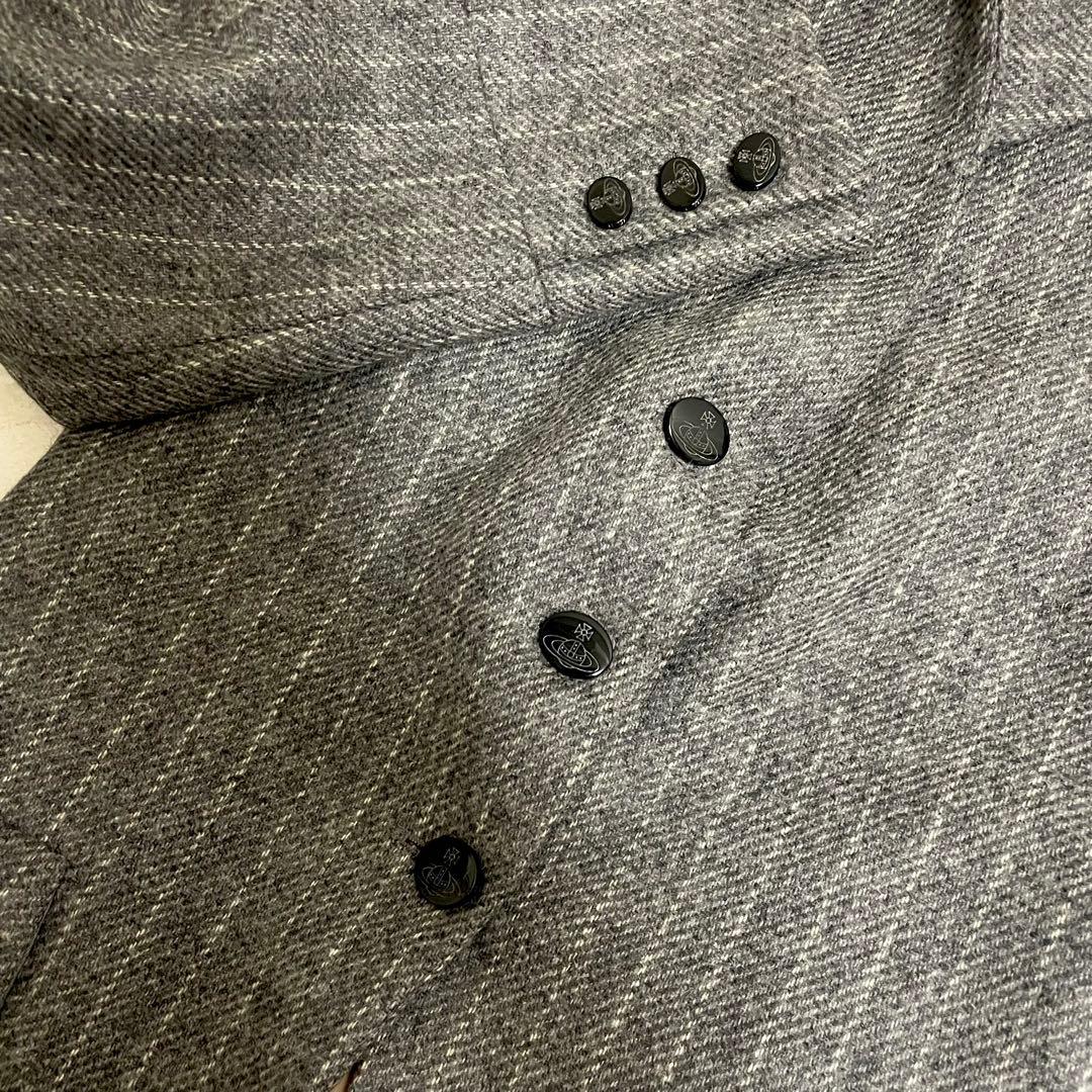 Vivienne Westwood ロングコート グレー ストライプ