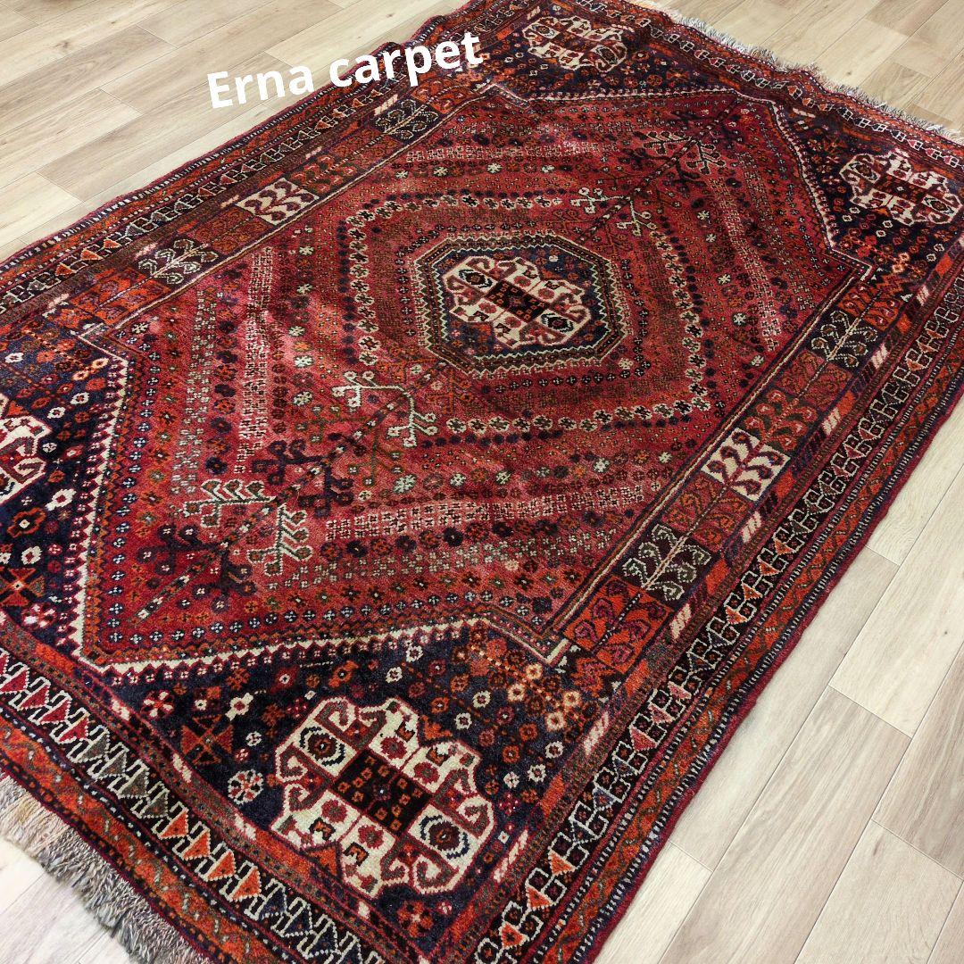 ペルシャ絨毯　シ－ラーズ産 230x144 クリーニング済 shiraz