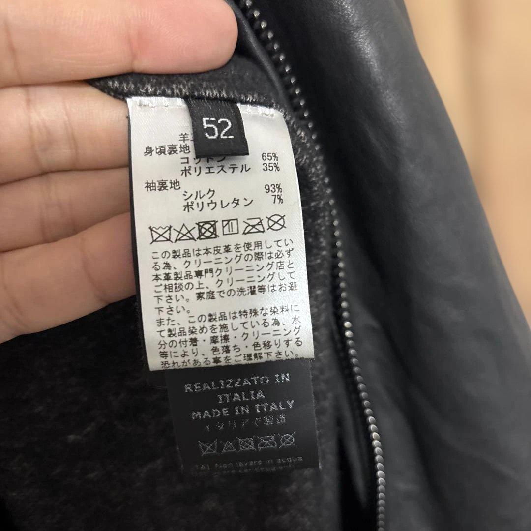 ジョルジオブラット　ラムレザージャケット　サイズ52