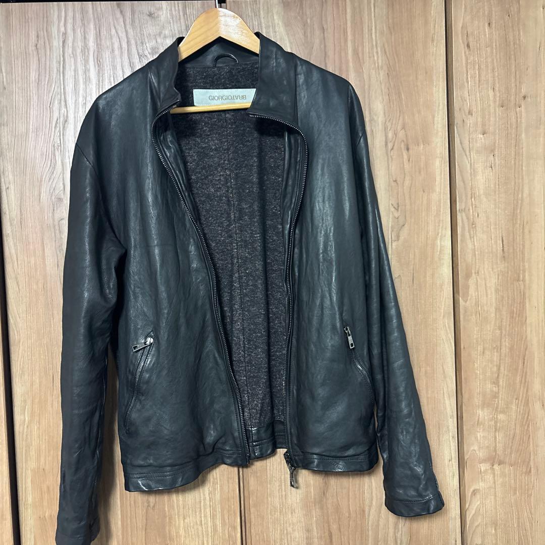 ジョルジオブラット　ラムレザージャケット　サイズ52