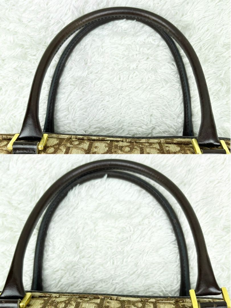 【極美品】クリスチャンディオール トロッター ロゴ金具 ボストンバッグ