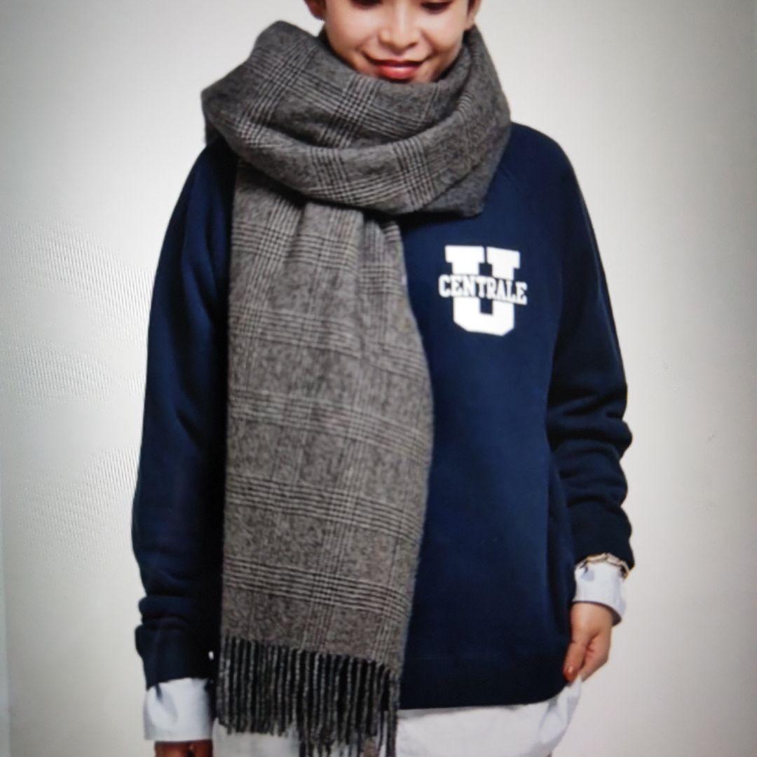 AP STUDIO THROW/スロー ダブルフェイスグレンチェックストール