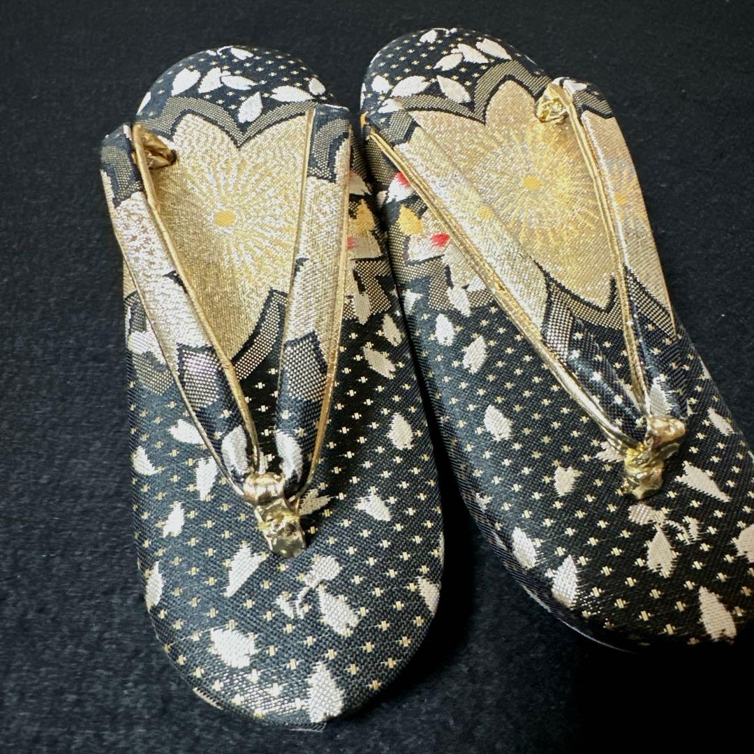 七五三7歳　未使用品　草履　和装バック　筥迫、帯締め末廣、 ビラカン　６点セット