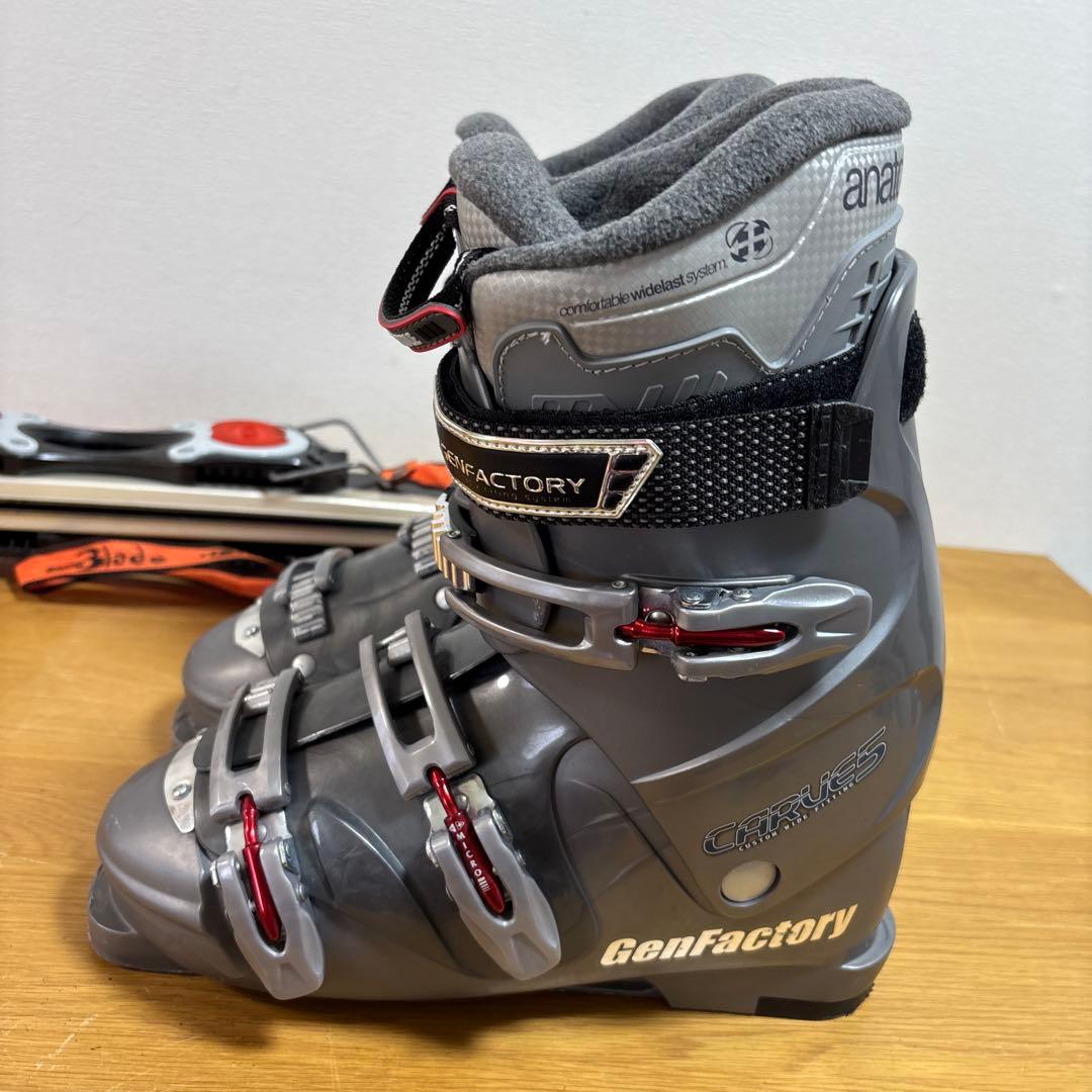 メンズ　ショートスキー　ファンスキーセット　サロモン　26-26.5cmブーツ付