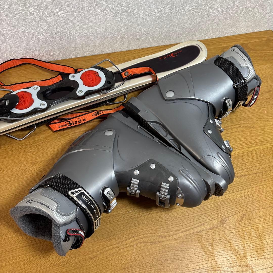 メンズ　ショートスキー　ファンスキーセット　サロモン　26-26.5cmブーツ付