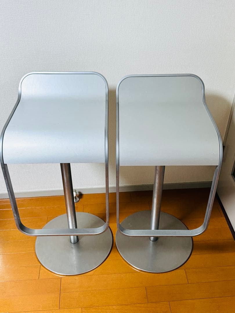 Lapalma バースツール シルバー 2脚セット