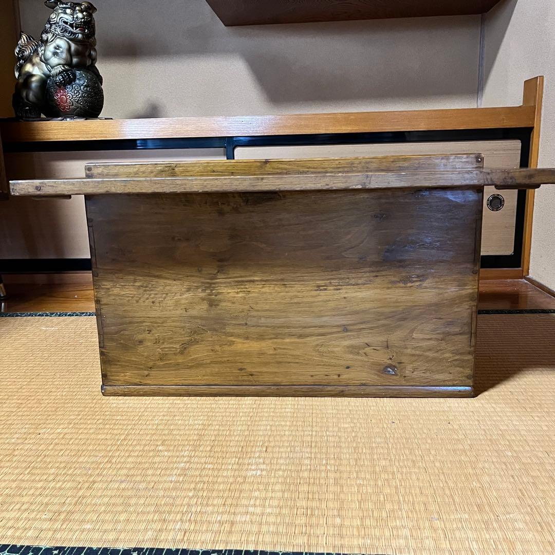 ヴィンテージ　長火鉢　引き出し二口　シンプル