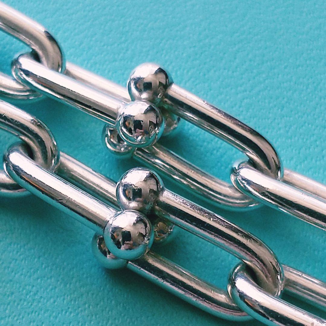 ティファニー　ハードウェア　ミディアム　リンク　ブレスレット　シルバー