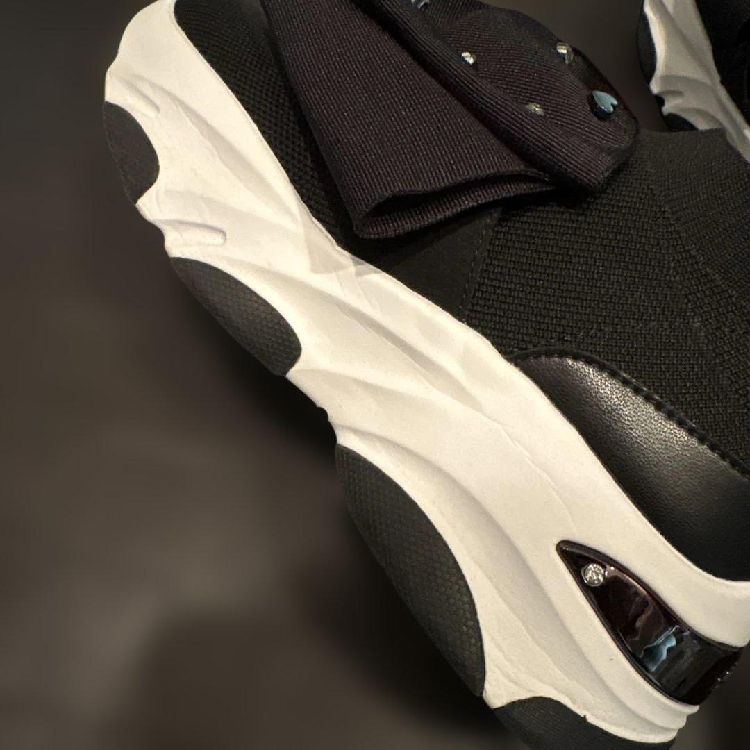 DIANA リボン ニットスニーカー