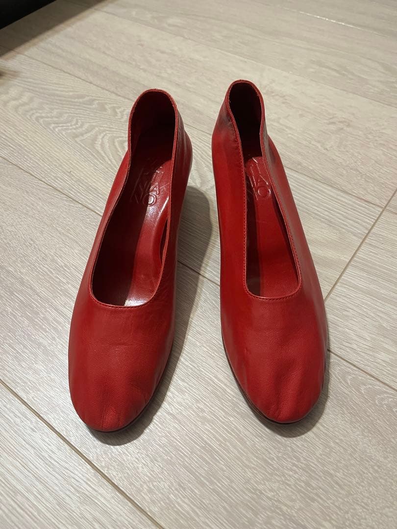 MARTINIANO（マルティニアーノ）high glove レザーパンプス