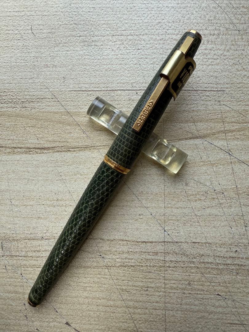 パイロット万年筆　18K 革巻き　PILOT 昭和レトロ　激レア！