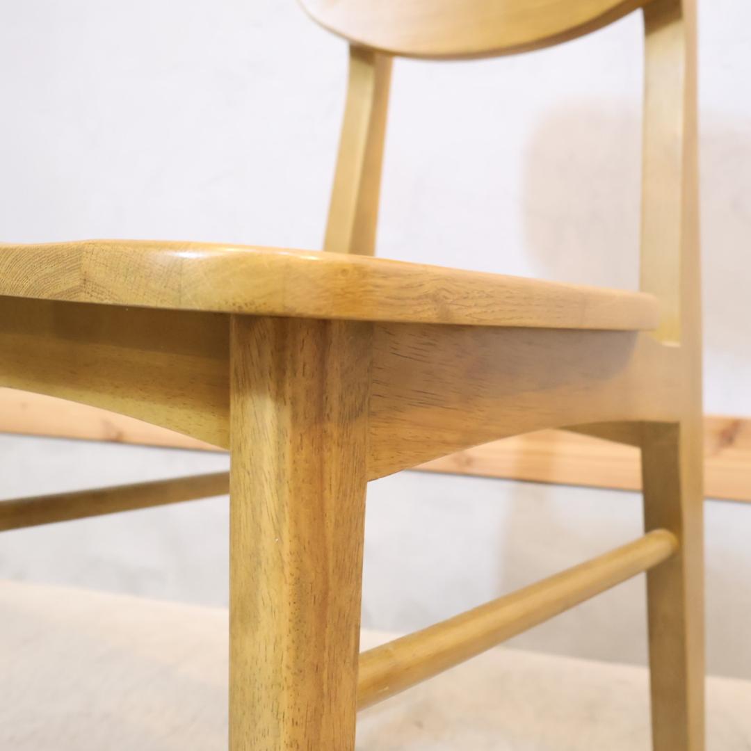 ICHIBA 市場家具 Rasic オーク材 ダイニングチェア レトロ 椅子