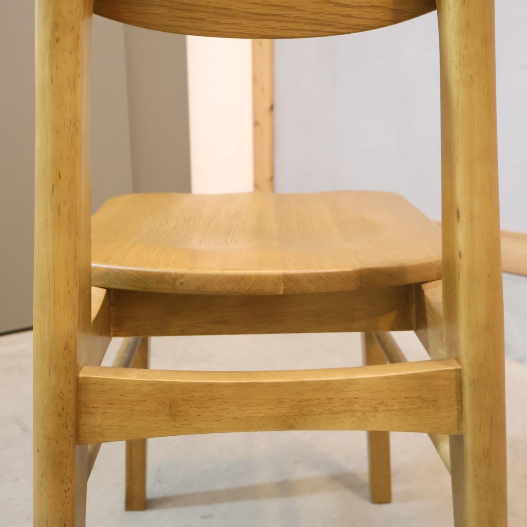 ICHIBA 市場家具 Rasic オーク材 ダイニングチェア レトロ 椅子