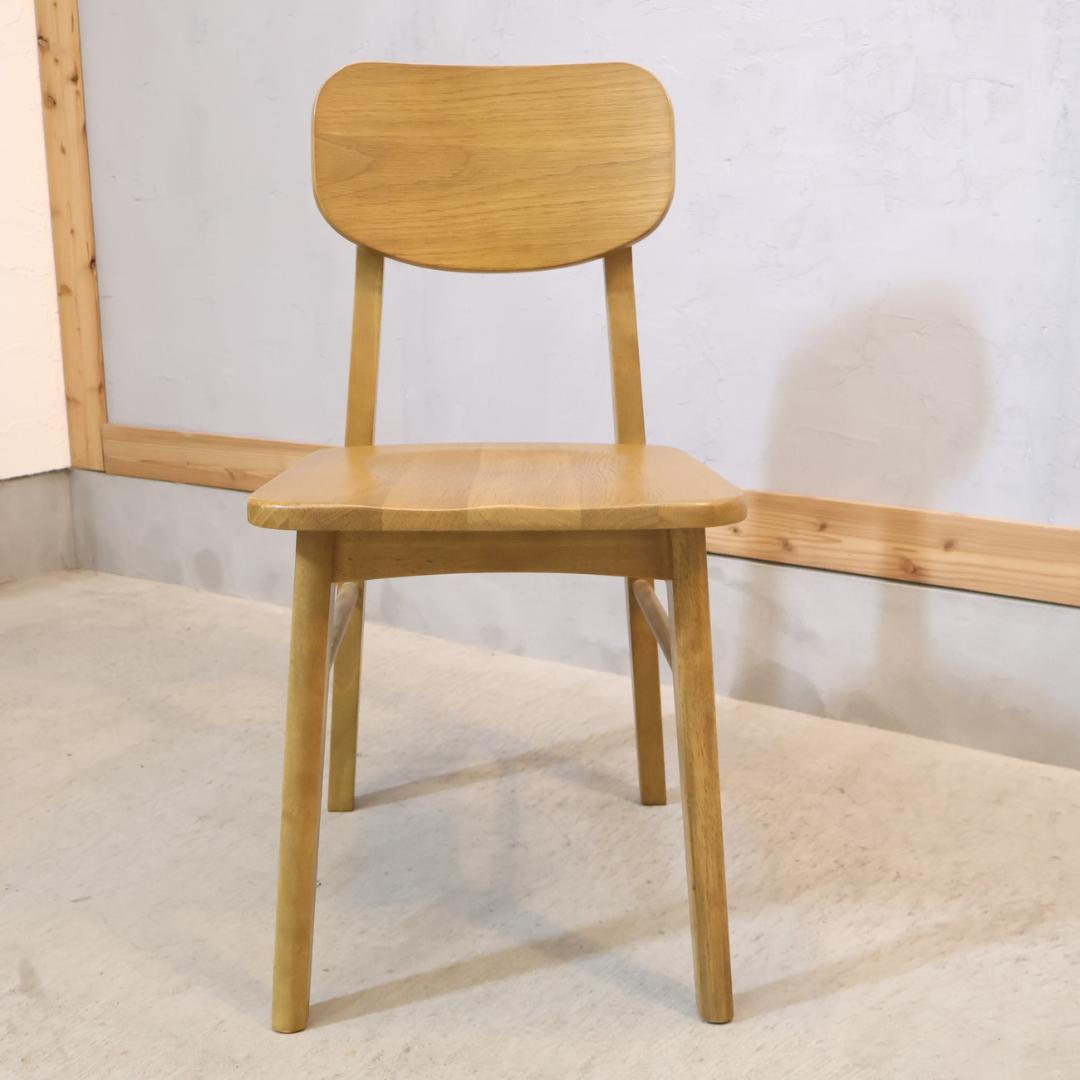 ICHIBA 市場家具 Rasic オーク材 ダイニングチェア レトロ 椅子