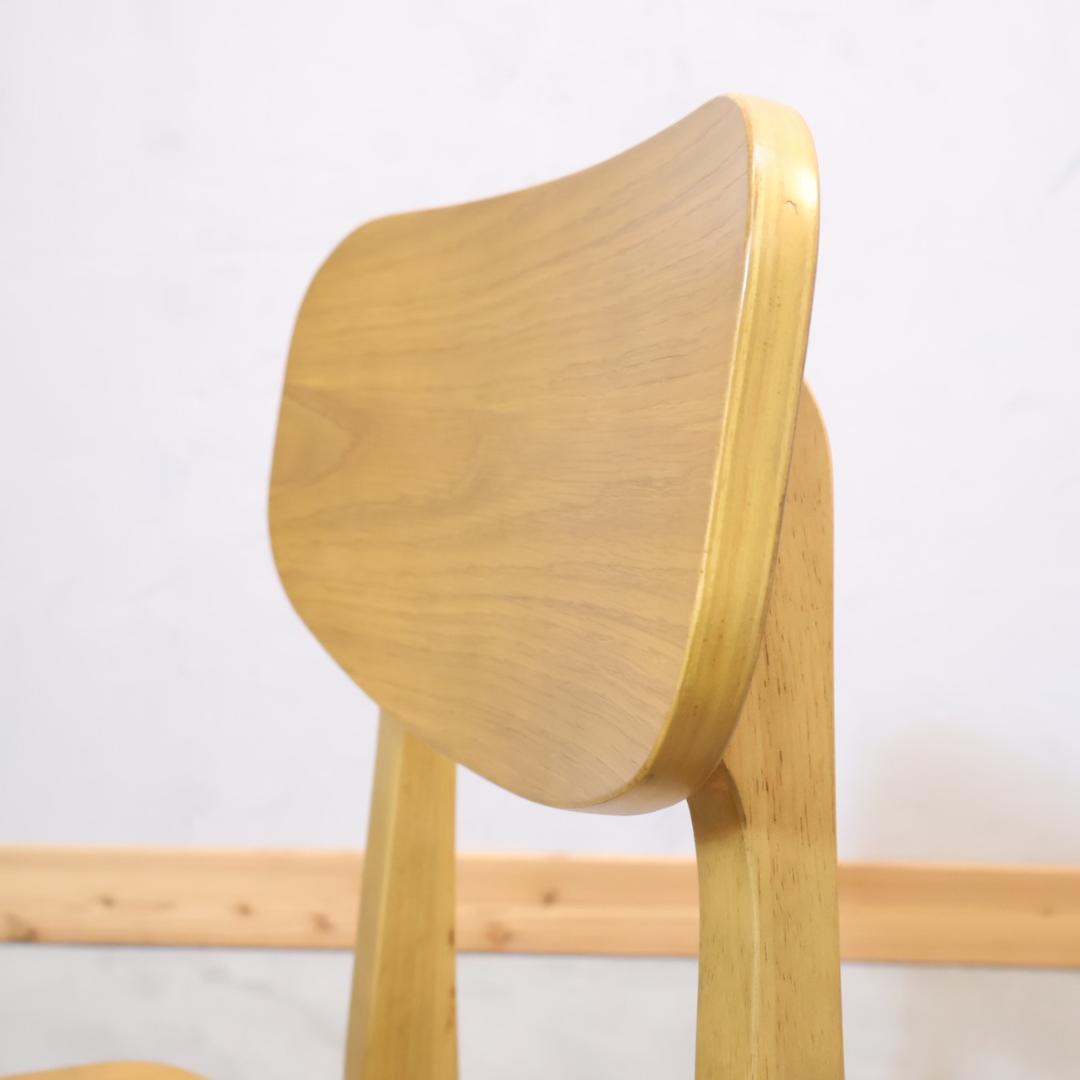 ICHIBA 市場家具 Rasic オーク材 ダイニングチェア レトロ 椅子