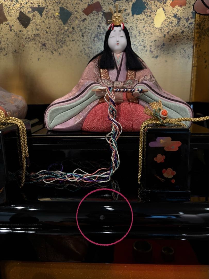 木目込み雛人形10人飾り