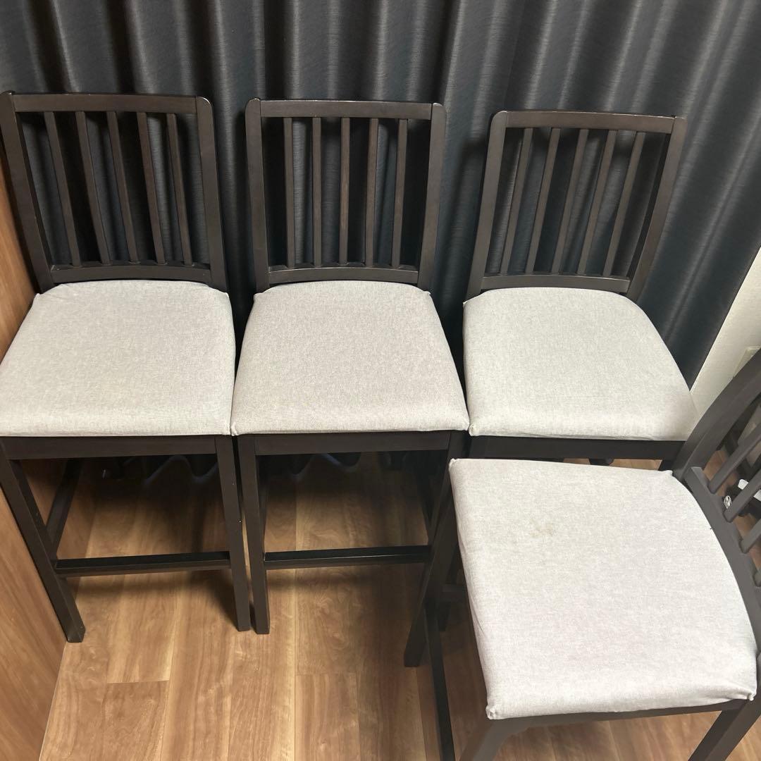 【値下げ中】IKEA EKEDALEN ダイニングバーテーブル&チェアセット