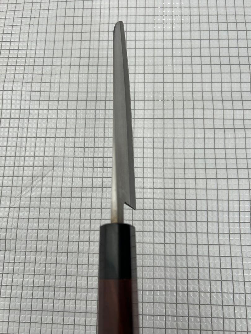 包丁 三徳 165mm 安来鋼青紙二号 紫檀八角柄