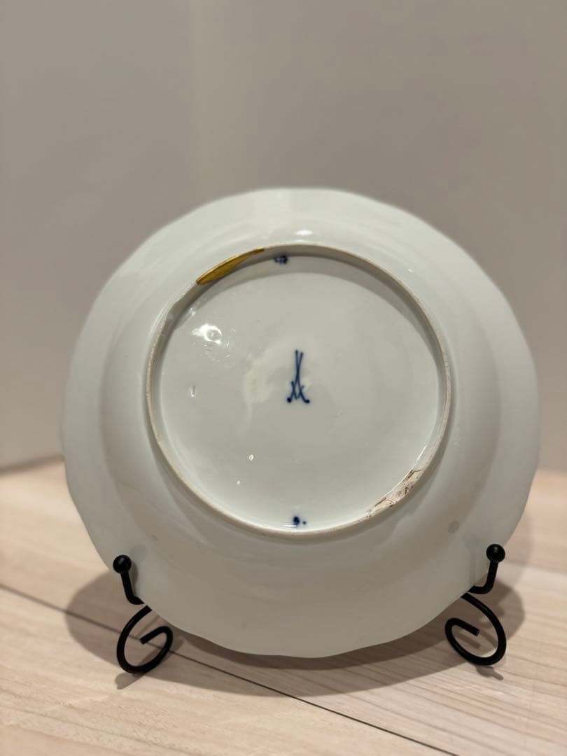 マイセン Meissen 朱金オニオン　24cmディナープレート